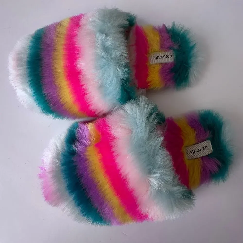 J.Crew: Girls' Slippers In Stripe For Girls Crewcuts